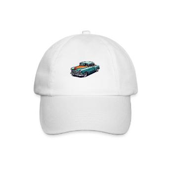 Voiture / Véhicule / Voiture de tourisme / Mobile / Ancienne / Conduite - Casquette classique - blanc/blanc - Devant