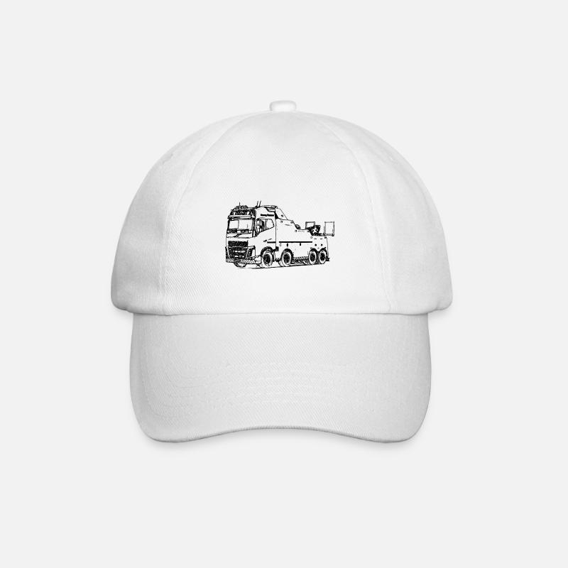 Abschlepper Abschleppwagen LKW Abschleppdienst - Baseballkappe - Weiß/Weiß