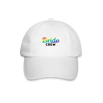 Braut-Crew Regenbogen - Baseballkappe - Weiß/Weiß - Vorne