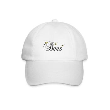 Bees, Bienen - Baseballkappe - Weiß/Weiß - Vorne