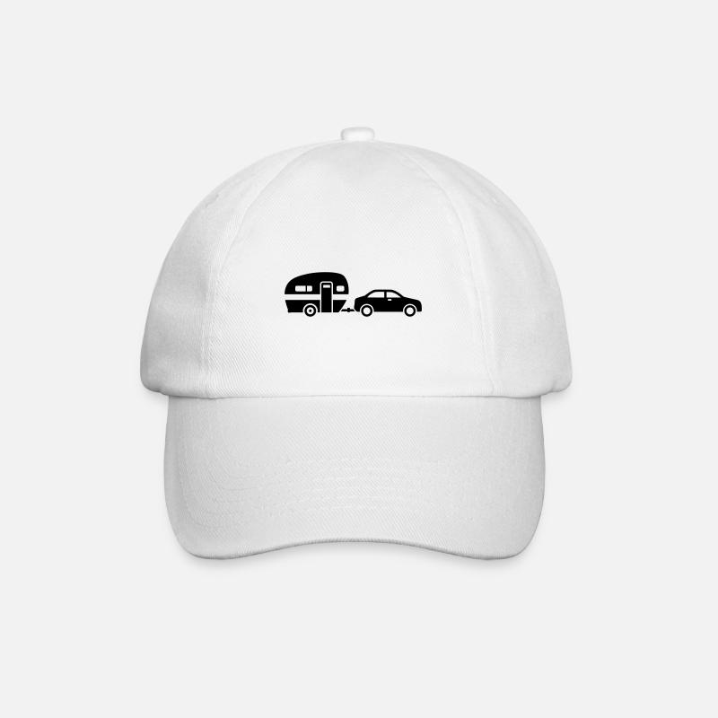 Wohnwagen - Baseballkappe - Weiß/Weiß