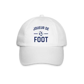 Joueur de foot humour football cadeau footballeur - Casquette classique - blanc/blanc - Devant