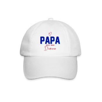 Papa De Mon Coeur Papa D'Amour - Casquette classique - blanc/blanc - Devant
