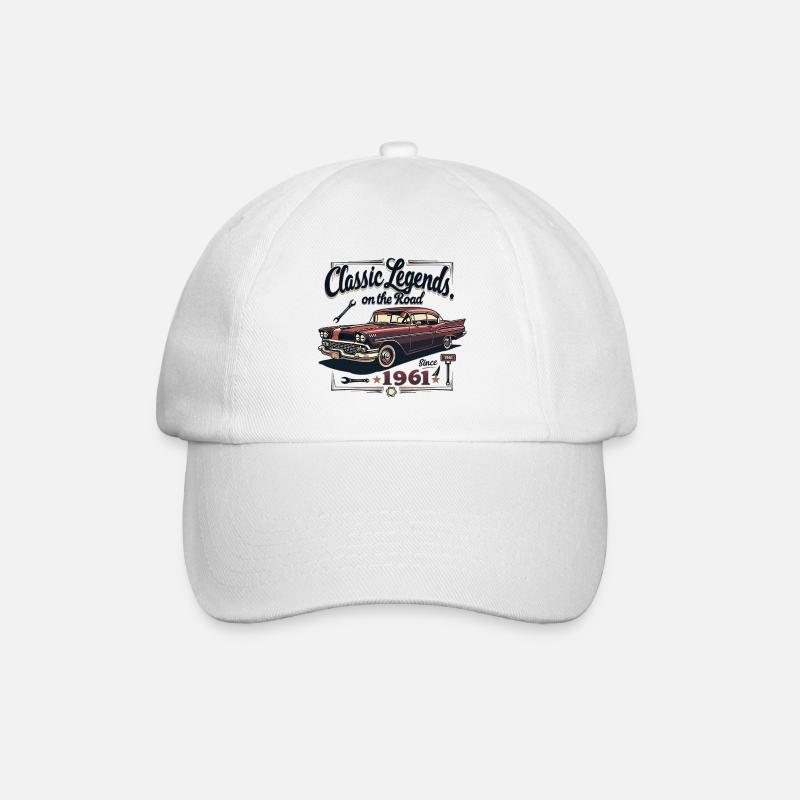 Oldtimer - Classic Legends - Baseballkappe - Weiß/Weiß