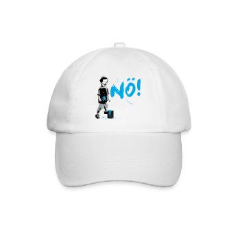 Boy Power NO Frecher Junge Protest Statement - Baseballkappe - Weiß/Weiß - Vorne