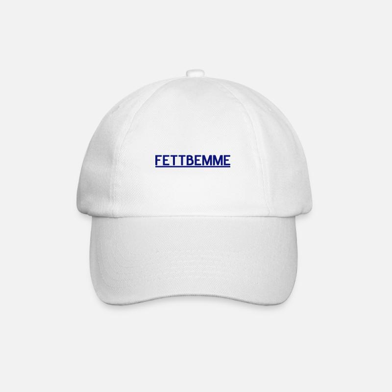 Fettbemme Geschenk DDR Ossi Ostdeutschland - Baseballkappe - Weiß/Weiß