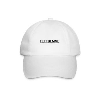 Fettbemme Geschenk DDR Ossi Ostdeutschland - Baseballkappe - Weiß/Weiß - Vorne