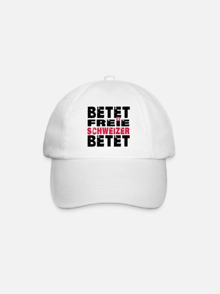 Betet freie Schweizer betet - Baseballkappe - Weiß/Weiß