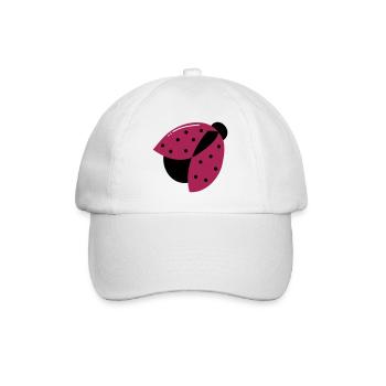 Ladybug lucky charm | Vectorgraphic - Baseball Cap - white/white - Front