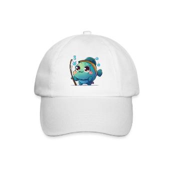 Plaisir de pêche - Casquette classique - blanc/blanc - Devant