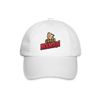 Super maman - Casquette classique - blanc/blanc - Devant