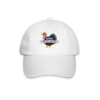 Super Glou-glou - Baseballkappe - Weiß/Weiß - Vorne