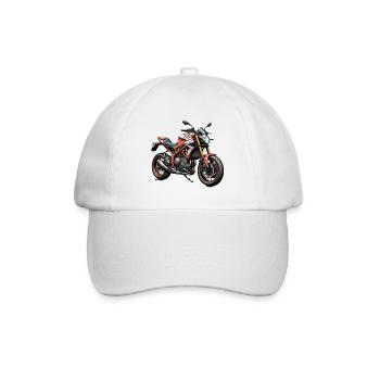 Motocyclette - Casquette classique - blanc/blanc - Devant
