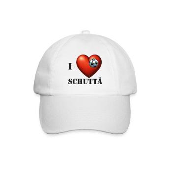 I Love Schuttä - Baseballkappe - Weiß/Weiß - Vorne