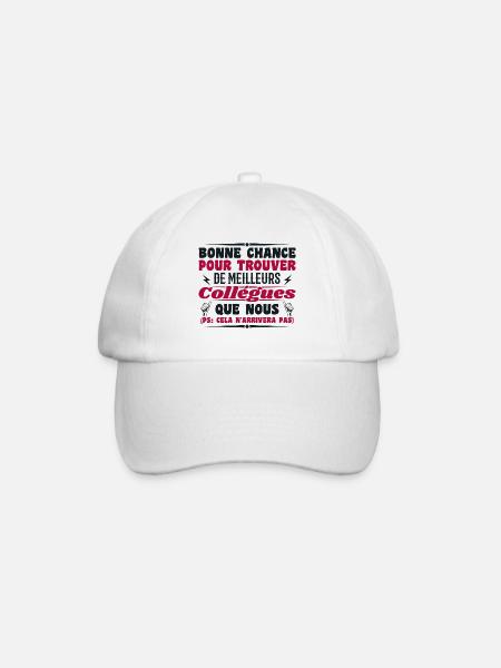 Kollege Kollegen Humor Geschenk Ruhestand - Baseballkappe - Weiß/Weiß