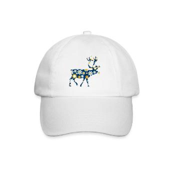 Reindeer Rennes Scandinavia - Baseball Cap - white/white - Front