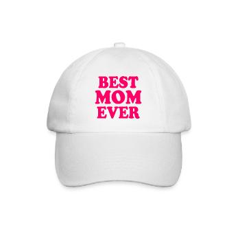 Best mom ever - Baseball Cap - white/white - Front