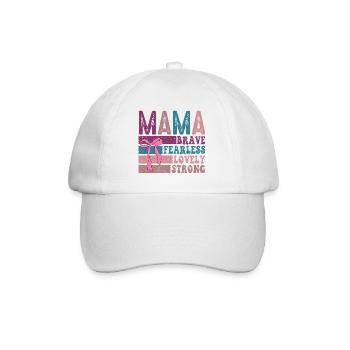 Mama - Baseballkappe - Weiß/Weiß - Vorne