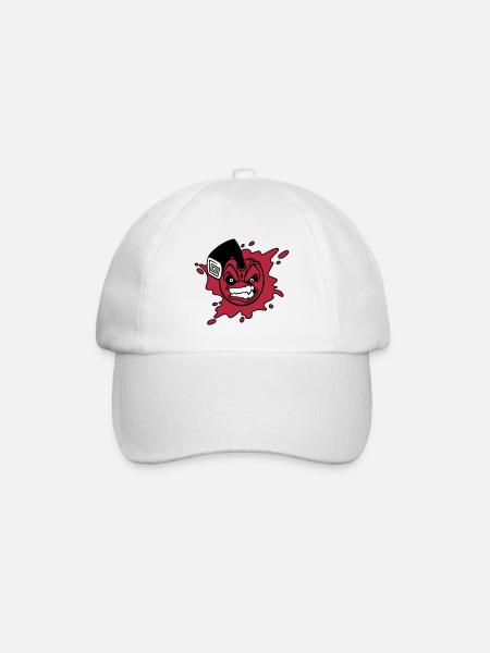 Angry cherry - Baseball Cap - white/white