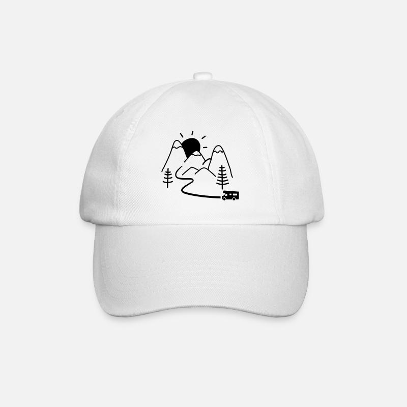 Wohnmobil - Baseballkappe - Weiß/Weiß