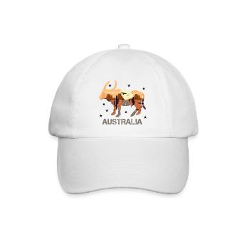 Australia - Baseball Cap - white/white - Front