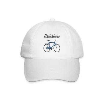 Conception de vélo - Casquette classique - blanc/blanc - Devant