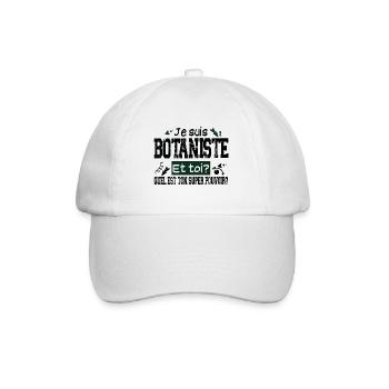 Botaniste Botanique Homme Cadeau Jardinier Jardin - Casquette classique - blanc/blanc - Devant