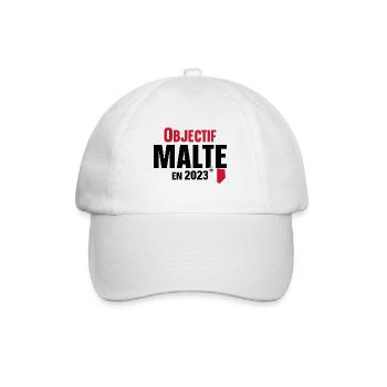 Malte 2023 Maltais Europe Pays Cadeau Humour - Casquette classique - blanc/blanc - Devant