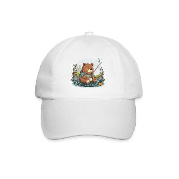 Ours de pêche - Casquette classique - blanc/blanc - Devant