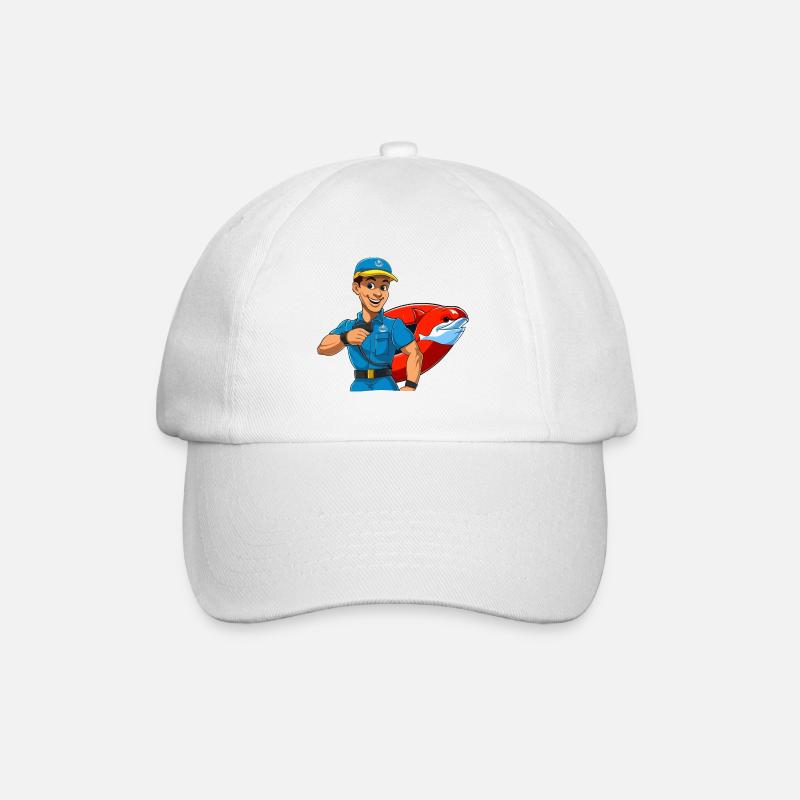 Lifeguard Finley - Baseball Cap - white/white