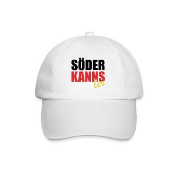 Söder kanns - Kanzler - Kanzlerkandidat - Baseballkappe - Weiß/Weiß - Vorne