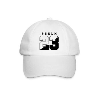 Bible Pslam 23 - Baseball Cap - white/white - Front