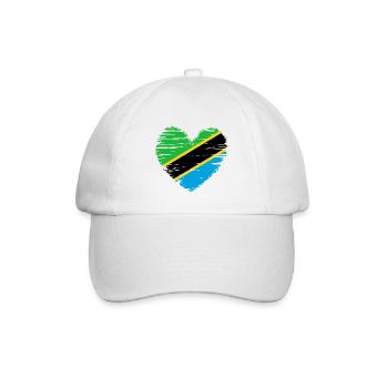 Drapeau drapeau de la Tanzanie drapeau - Casquette classique - blanc/blanc - Devant