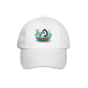 Journée Spa pour les Pingouins - Casquette classique - blanc/blanc - Devant