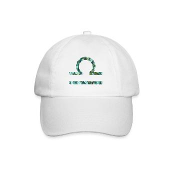 sternzeichen waage e 241 - Baseballkappe - Weiß/Weiß - Vorne