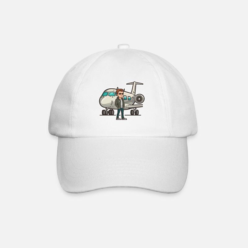 Skybound Dreams : Une personne debout devant un P - Casquette classique - blanc/blanc