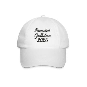 Promu au rang de grand-mère 2026 - Casquette classique - blanc/blanc - Devant