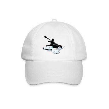 ice canoeing ice canoeist ice canoe ice paddling canoe - Baseball Cap - white/white - Front