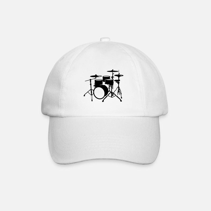 Schlagzeug - Baseballkappe - Weiß/Weiß