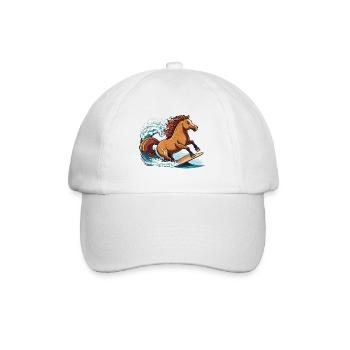 Cheval de surf - Casquette classique - blanc/blanc - Devant