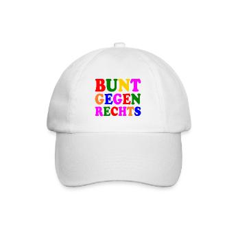 Coloré contre la droite - Casquette classique - blanc/blanc - Devant