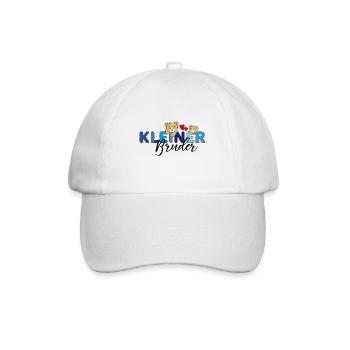 Kleiner Bruder Teddy - Baseballkappe - Weiß/Weiß - Vorne