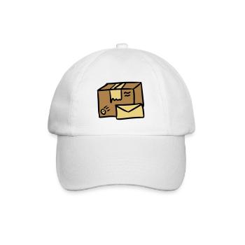 Poste mail Colis Lettre Distribution package letter - Casquette classique - blanc/blanc - Devant