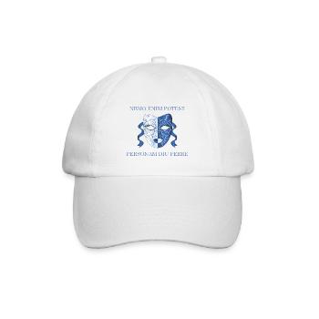 no one can wear a mask in the long run - Baseball Cap - white/white - Front