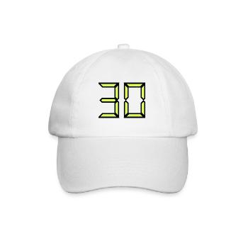 30. 30 YEARS. 30TH ANNIVERSARY. 30 YEARS ANNIVERSARY - Baseball Cap - white/white - Front