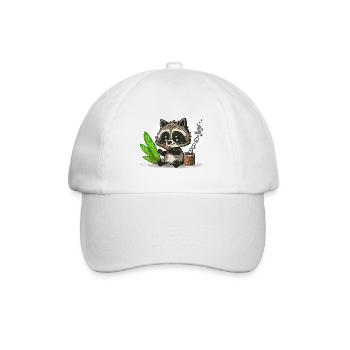 Joint Rolling Raccoon - Casquette classique - blanc/blanc - Devant