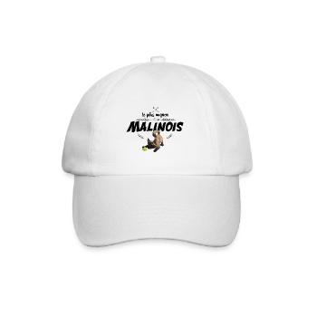 Le plus mignon Malinois - Casquette classique - blanc/blanc - Devant