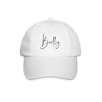 Bully Schriftzug schwarz - Baseballkappe - Weiß/Weiß - Vorne