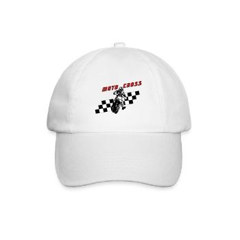 Course de motocross - Casquette classique - blanc/blanc - Devant