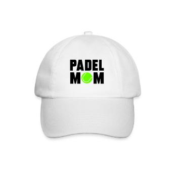 Padel Mom - Baseball Cap - white/white - Front